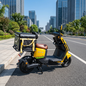 Moto électrique de livraison de repas avec support central, rétroviseur, moteur 8000W, capacité de charge 200kg pour flotte de livreurs de restauration quotidienne - Product Image 1
