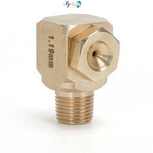 Nhà máy sản xuất giấy rỗng hình nón vòi phun, vòi phun điều khiển bọt B-W đồng thau góc phải phun vòi phun hình nón rỗng, rửa giấy - Product Image 1