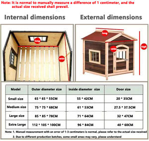 Cages pour animaux de compagnie de grande taille en bois pour les amoureux des animaux de compagnie - Product Image 2