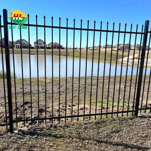 Bán Buôn 1200Mm Chiều Cao Sắt Rèn Vườn Hàng Rào Kim Loại An Toàn Hàng Rào Panels Cho Sân Tennis Từ Trung Quốc - Product Image 3