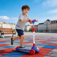 Trottinette pour tout-petits Canton Fair 2026, design pliable, trois roues, corps en plastique, hauteur réglable, trottinette légère pour enfants