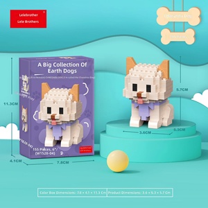 Bloques de Construcción de Micropartículas de Plástico ABS, Serie Cachorros Adorables, Juguetes DIY para Niños y Niñas, Regalo para el Día del Niño y Cumpleaños - Product Image 1