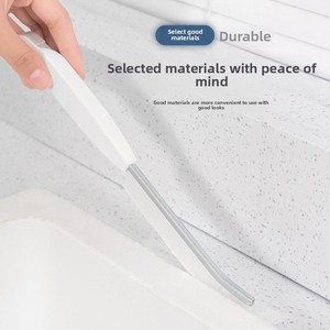 Cepillo de limpieza de cerdas duras con mango largo para ranuras y huecos en el hogar, cocina, fregadero, baño, ventana, hecho de plástico - Product Image 3