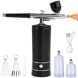 Hot Selling Multifunctional Operation Makeup Kit Compressor Wireless Charging Mini Nail Painting <b>Spray</b> Gun Cordless Gun - Product Image 1