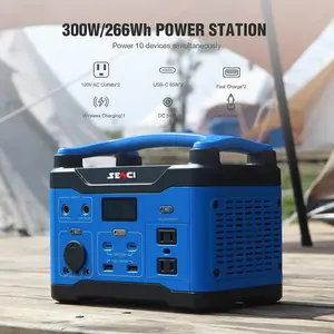 공장 직접 판매 110V 공급 휴대용 태양열 발전기 300W 269Wh 220V 야외 휴대용 전원 공급 장치