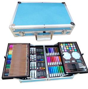 U+ Hoogwaardig 145-delig kleurrijk schoolkunstset voor kinderen 34,5x23x4cm voor tekenen - Product Image 4