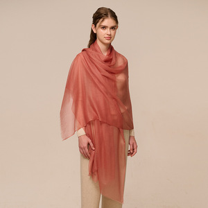 Chal de Cachemira de Lujo para Mujer, 200 Hilos, Color Sólido, Ligero, Tendencia 2026 - Product Image 3