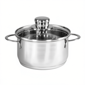 Olla para carne Saturn de acero inoxidable de 20 cm con tapa para cocinar - Product Image 2