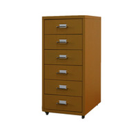 Petit meuble de rangement d'angle en acier coloré pour bureau à domicile, avec plusieurs tiroirs, organiseur de dossiers en métal, armoire à 5/6/8 tiroirs avec roulettes