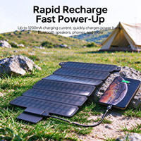 Chargeur solaire portable avec sortie USB pour le camping en plein air, les voyages et les situations d'urgence