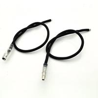Kabel Terminal Bullet Male Single End, Kabel Silikon Tahan Suhu Tinggi dengan Selubung Isolasi PVC Transparan untuk Kabel Motor dan Otomotif