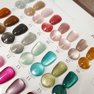 AILANUO เจลทาเล็บแม่เหล็กแบบตาแมว 24 สี ลอกออกได้ด้วยการแช่ ใช้กับหลอด UV/LED ติดทนนาน เงางาม ออกแบบแบรนด์ของคุณเอง เจลที่สามารถอบด้วยแสง UV ได้ - Product Image 5