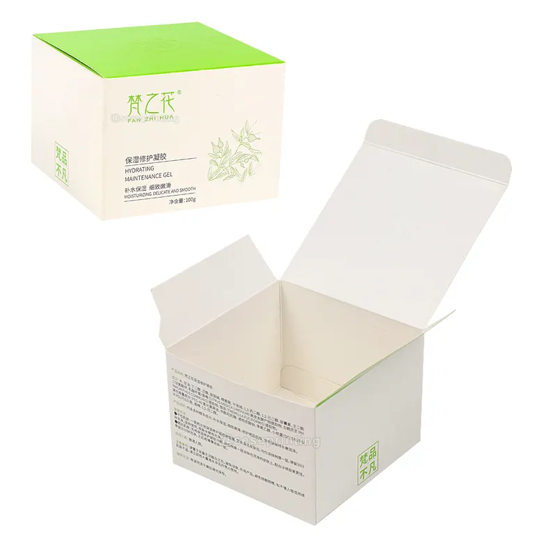 Fully Customized Eco-Friendly Paper Gift Box Square Cardboard Tuck End Folding Candle/Cosmetic Packaging Box