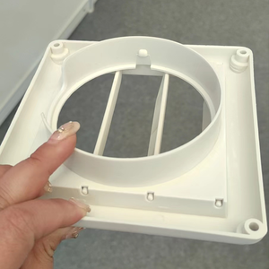 Grille carrée de conduit <span class=keywords><strong>d</strong></span>'aération en PVC de 100mm pour ventilateur <span class=keywords><strong>d</strong></span>'extraction de sèche-mur pour hôpitaux et gymnases Solution de conception graphique - Product Image 4