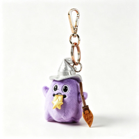 Porte-clés/charms de sac en peluche OEM/ODM, faible quantité minimale de commande, porte-clés promotionnel personnalisé en tissu peluche doux à poils courts