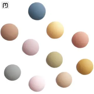 Ímãs de geladeira criativos em cores coloridas para doces, em resina 3D, com cores semicírculos, em macaron, para geladeira, atacado