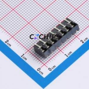 GT-BTP30007-0720B-015A Blade/Spring Contact Battery Connector SMD,P=3mm Connector Spring Contact Type 3mm 7P Horizontal Mount - Product Image 2