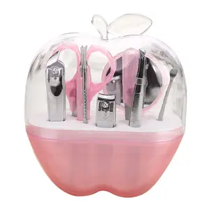 Ywbeyond Apple 9 in 1 Nail arts Praktische schoonheidsspecialiste Manicure en make-up tool set voor Verjaardagsfeestje Geschenken Terug