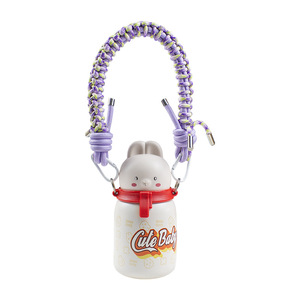 Haute qualité <span class=keywords><strong>Niche</strong></span> coloré Polyester tissé sac à main bretelles bouteille d'eau tasse sangles lanières tissées à la main - Product Image 2
