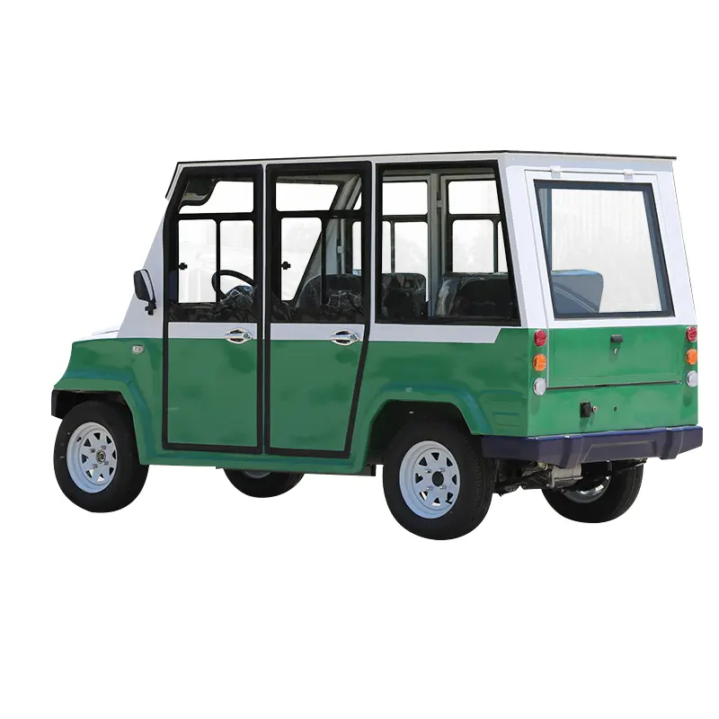Silent work door removable fully enclosed electric patrol car zero emission low noise strong power