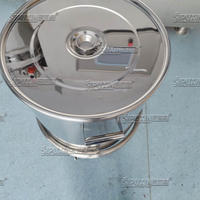 Réservoir de stockage amovible en acier inoxydable de 100 litres pour le stockage des matériaux