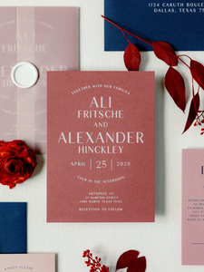 <span class=keywords><strong>การ์ด</strong></span>เชิญงานแต่งงานแบบเรียบง่ายทันสมัย ปกกระดาษเว<span class=keywords><strong>ล</strong></span><span class=keywords><strong>ล</strong></span>ัมหลากสี พร้อมซองสีน้ำเงินกรมท่าแ<span class=keywords><strong>ล</strong></span>ะตราประทับขี้ผึ้ง - Product Image 4