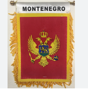 Drapeau de Macédoine du Nord drapeau suspendu petit Mini drapeaux de <span class=keywords><strong>voiture</strong></span> bannières rétroviseur décoration avec ventouse bannière à franges dorées - Product Image 5