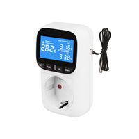 Prise de régulateur de température intelligent STC-916L SINOTIMER-230VAC, 16A, -40 ~ 120 °C, avec prises EU/US/UK/BR