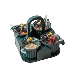 กล่องเครื่องปรุงครัวเรือนขายส่ง ปี 2023 รุ่นใหม่ ทันสมัย เรียบง่าย พกพาสะดวก ขวดใสพร้อมฝาปิด ชุดรวม - Product Image 3