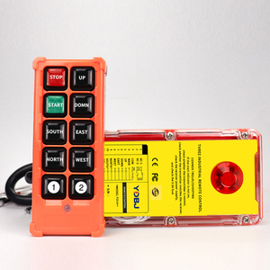รีโมทคอนโทรลไร้สายสำหรับเครนเหนือศีรษะอุตสาหกรรม รุ่น F23-A ++ 8 ปุ่มควบคุมความเร็วเดียว สำหรับเครื่องยกและวินซ์ - Product Image 2