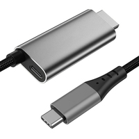 Usine HD 1M 2M 2.1 UHD 48Gbps 8k 4K 60Hz Type C Charge Rapide PD 100W Port D'affichage Câble Audio Vidéo pour Projection D'écran TV