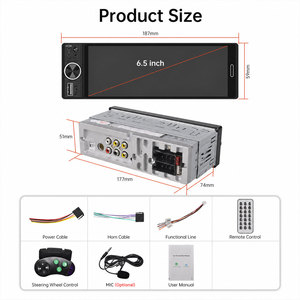 Reproductor Multimedia Universal para Auto de 1 Din con Sistema Linux de 6.5 Pulgadas, Reproductor de Música MP5, Carplay Inalámbrico, Android Auto, Estéreo, Radio para Auto - Product Image 2