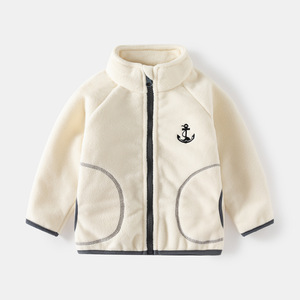 Nouveauté Automne Hiver Veste en polaire zippée décontractée pour bébé et enfant, manteaux pour garçon - Product Image 2