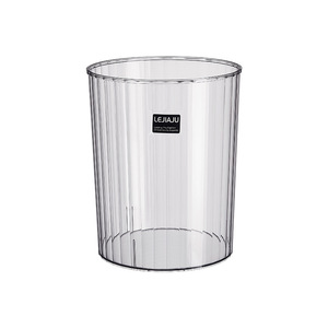 Leijaju Transparent Round Trash Can Cylindrical <b>Large</b> Size Indoor Waste <b>Bin</b> For Living Room Kitchen Bathroom Toilet - Product Image 5