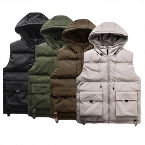Nuevo Chaleco Acolchado Reversible para Hombre, con Capucha y Cierre de Cremallera, Estilo Urbano, Servicio OEM Personalizable, Impermeable y de Secado Rápido - Product Image 2