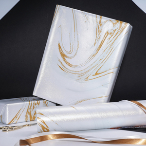 Custom Eco-Friendly Recyclable 70GSM Marble <b>Pattern</b> Art <b>Paper</b> Roll Double-Sided Coated PE Waterproof Digital Printing Packaging - Product Image 3