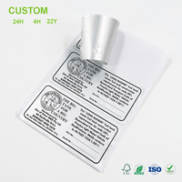 Étiquettes personnalisées en aluminium, autocollants métalliques argentés, plaques signalétiques conformes avec champs de série pour fournisseurs OEM automobiles