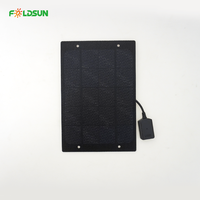 Panneau solaire 5W PERC ETFE 2.5V 133x198mm avec sortie USB, chargeur portable pour smartphone, batterie externe, camping, OEM