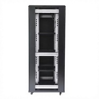 Armoire de serveur de centre de données 42U, 19 pouces, avec double porte en maille pour un refroidissement à haut débit d'air