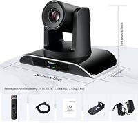 Cámara de Videoconferencia TEVO-VHD20H 1080p USB/HDMI/RJ45 PTZ Óptica con Zoom 20x para Iglesia/Educación/Transmisión en Vivo