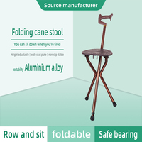Tabouret pliant portable pour une personne Bâton de marche Chaise Élastique Placement banc extérieur