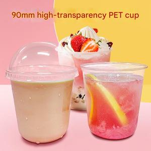 Customized Disposable 360ml 400ml 500ml 700ml PET Cold <b>Drink</b> <b>Cup</b> Transparent U Shaped Single Wall with Lids <b>Plastic</b> <b>Cups</b> - Product Image 6