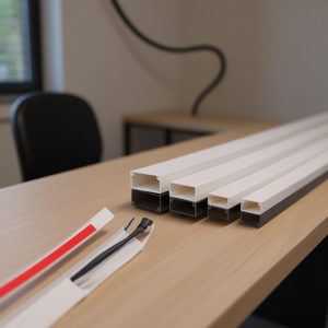 Bac à câbles en plastique adhésif détachable 16X16 GUIA, gestion des câbles et accessoires, bacs de rangement - Product Image 3