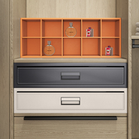 HNOSS Leder Passwort Finger abdruck Safe Box Kleider schrank Versteckte Schiebe schmuck Schublade Safe
