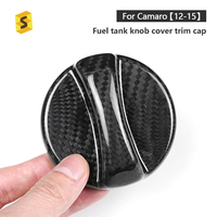 Accessoires en Fiber de carbone Shasha prix usine bouton de réservoir de carburant couvercle garniture capuchon accessoires de voiture en Fiber de carbone pour Camaro 2010-2015