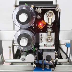 HZPK mt-50 etichettatrici per etichette adesive per bottiglie di vino in vetro rotondo da tavolo per barattoli con stampante per data - Product Image 5