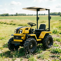 Tracteur agricole à essence de 18 CV avec auvent pare-soleil pour utilisation sur route