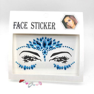 Visage gemme bijoux <span class=keywords><strong>Festival</strong></span> paillettes <span class=keywords><strong>maquillage</strong></span> tout en un visage bijoux cristal visage bejeweled <span class=keywords><strong>strass</strong></span> corps gemme autocollant - Product Image 2