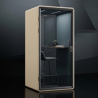 Cabine de bureau insonorisée modulaire portable en promotion – Mini-bureau individuel amovible facile à installer