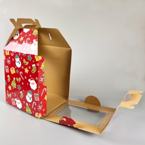 Sunshine Cake <b>Box</b> Packaging <b>Box</b> <b>Bakery</b> with Window China Wholesale Cardboard Packaging Wedding Food - Product Image 6